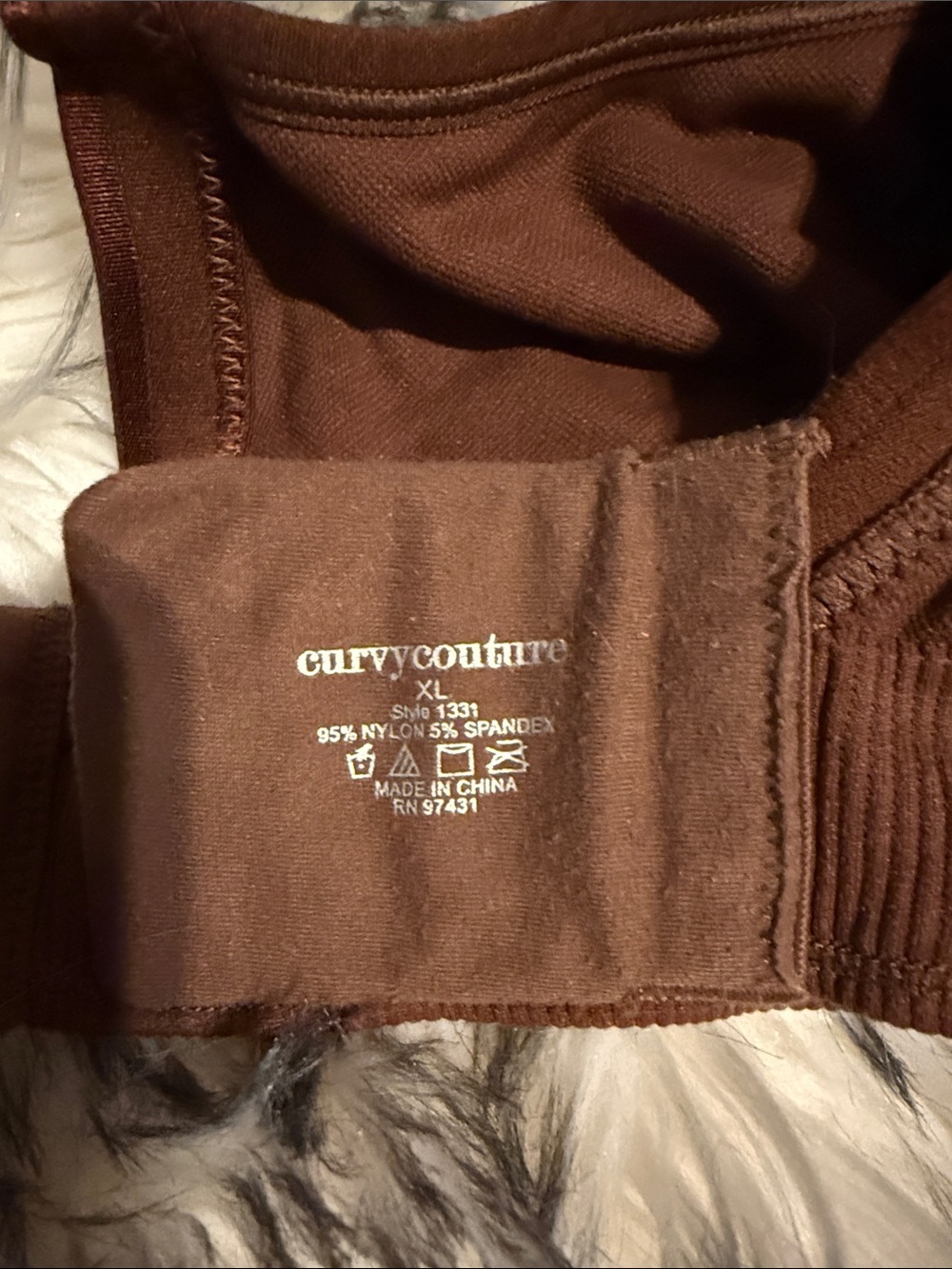 Curvy Couture Brown Wireless Bra - Rich Chocolate Tone - Picture 2 of 3